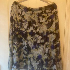 Vera Wang off-shoulder long sleeve blouse